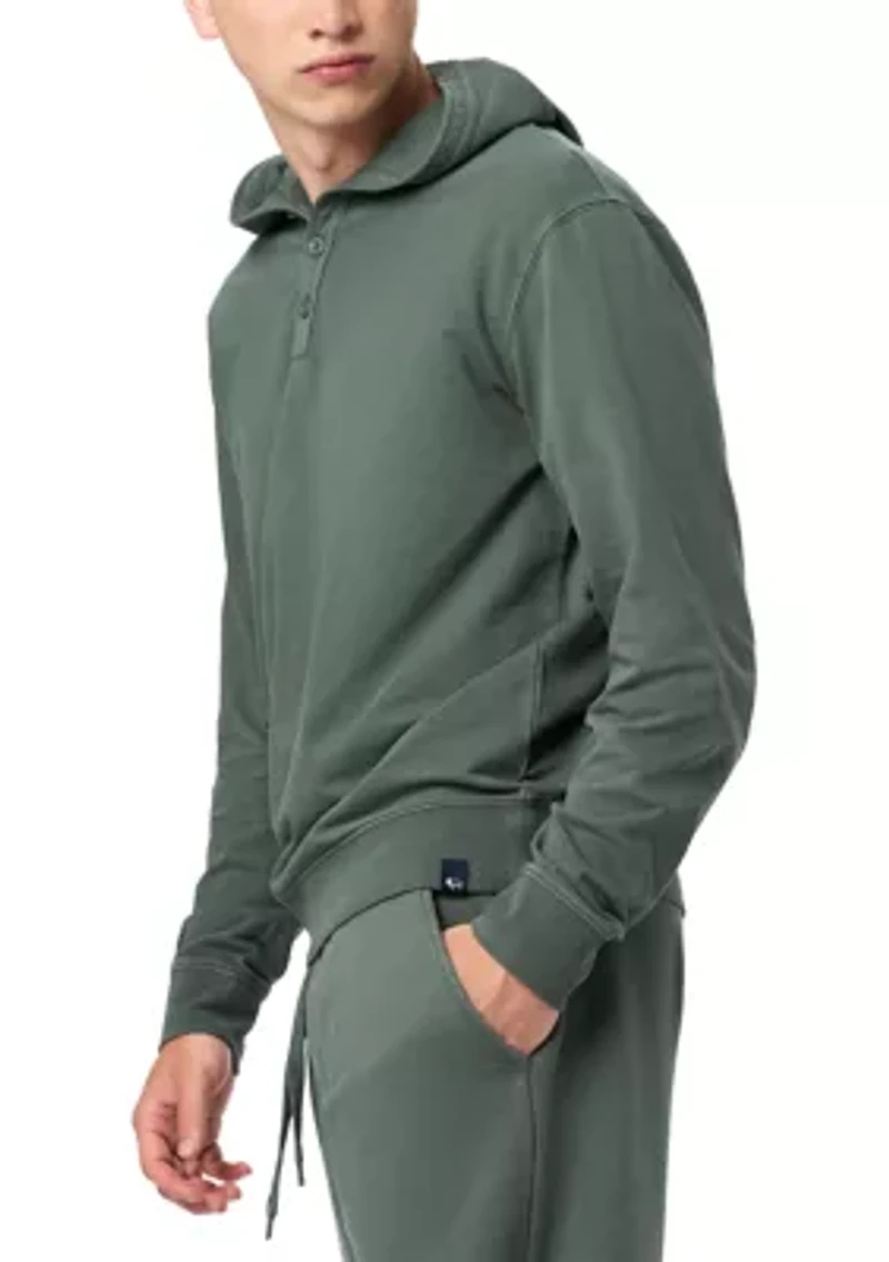 Men's Kaye Relaxed Pullover Hoodie, Dark Forest