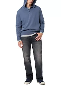 Men's Kaye Relaxed Pullover Hoodie, Dark Forest