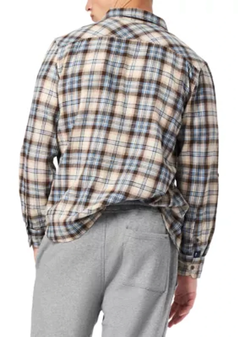 Men's Simbio Long-Sleeve Plaid Shirt, Woodsmoke