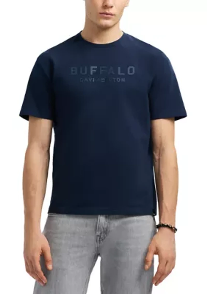 Men's Tomba Graphic T-Shirt with Raised Logo Print, Whale