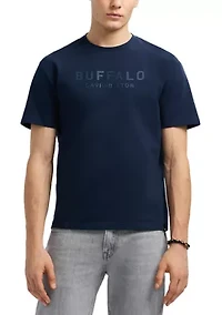 Men's Tomba Graphic T-Shirt with Raised Logo Print, Whale