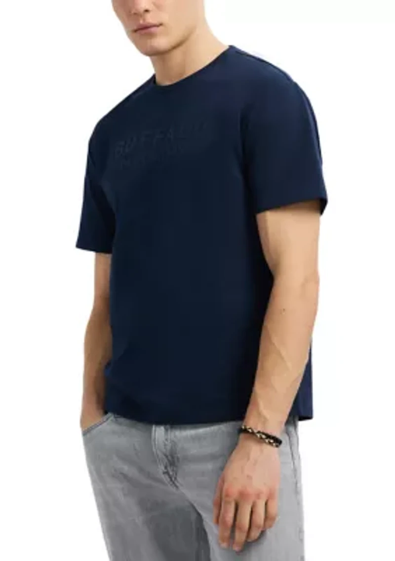 Men's Tomba Graphic T-Shirt with Raised Logo Print, Whale