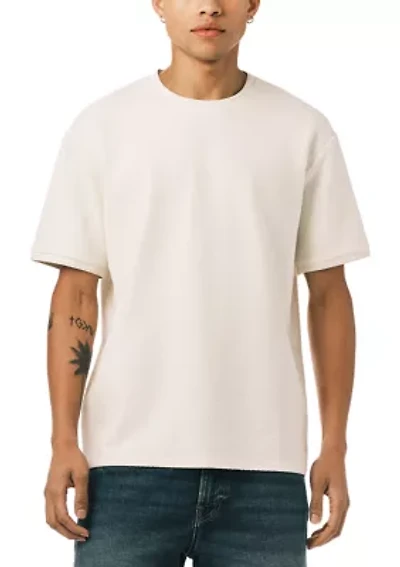 Men’s Kellen Short Sleeve Textured Knit Crew Neck Top
