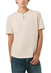 Men’s Kehlani Short Sleeve Striped Henley Shirt