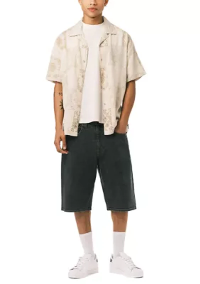 Men’s Sandro Short Sleeve Printed Camp Shirt