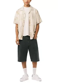 Men’s Sandro Short Sleeve Printed Camp Shirt