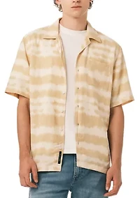 Men’s Short Sleeve Printed Camp Shirt