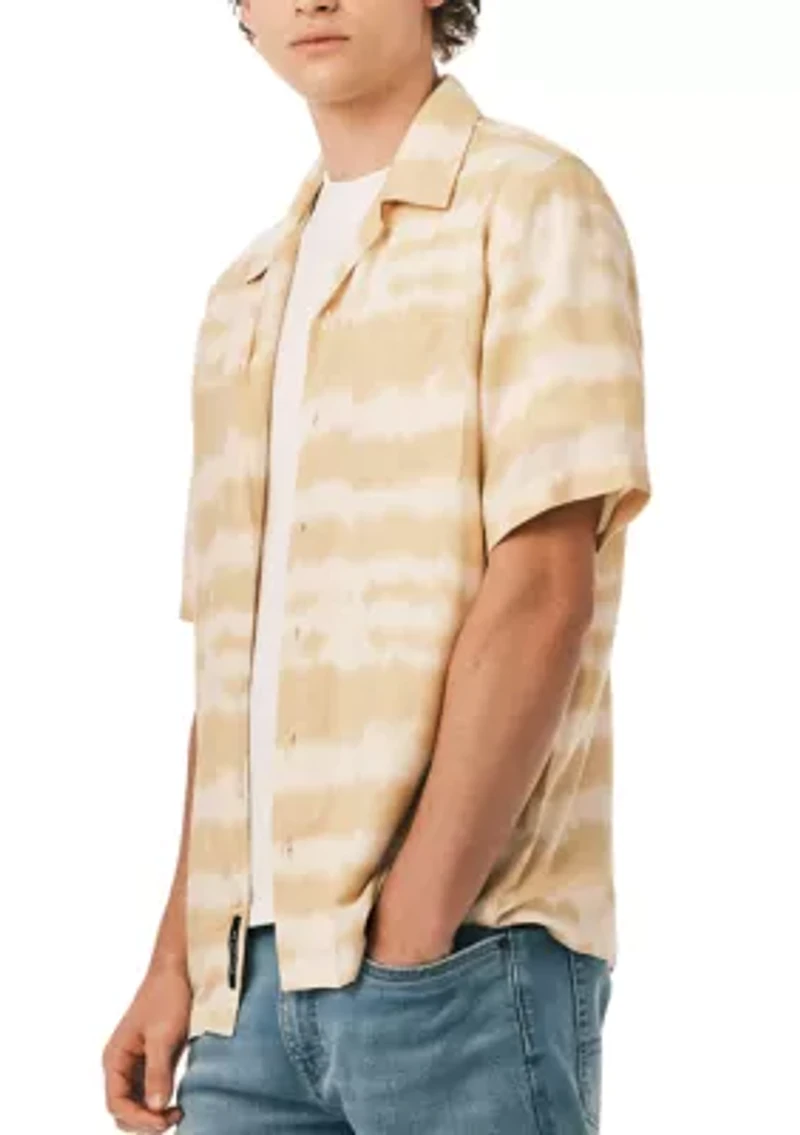 Men’s Short Sleeve Printed Camp Shirt