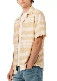 Men’s Short Sleeve Printed Camp Shirt