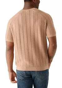 Men’s Short Sleeve Sweater T-Shirt