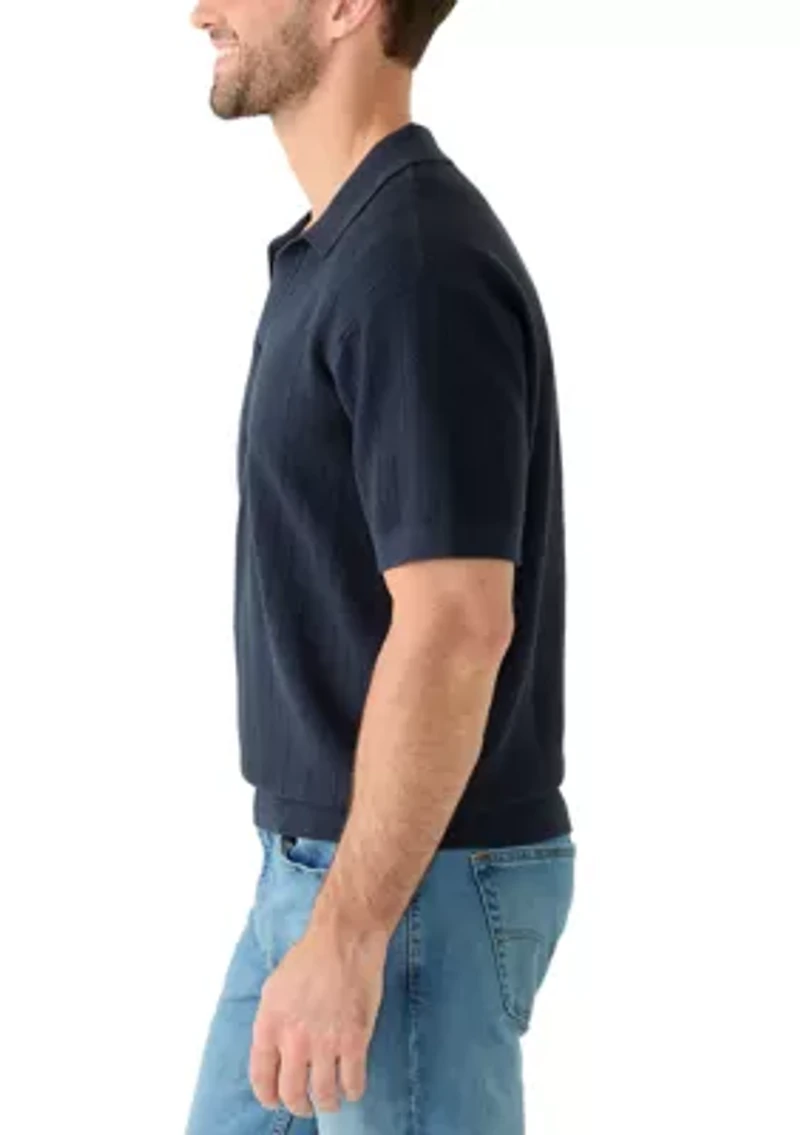 Men’s Short Sleeve Sweater Polo