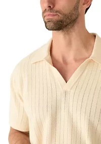 Men’s Short Sleeve Sweater Polo