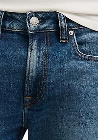 Relaxed Straight Driven Men's Jeans, Indigo Sanded