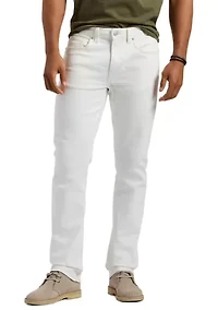 Men's Straight Six Jeans, White