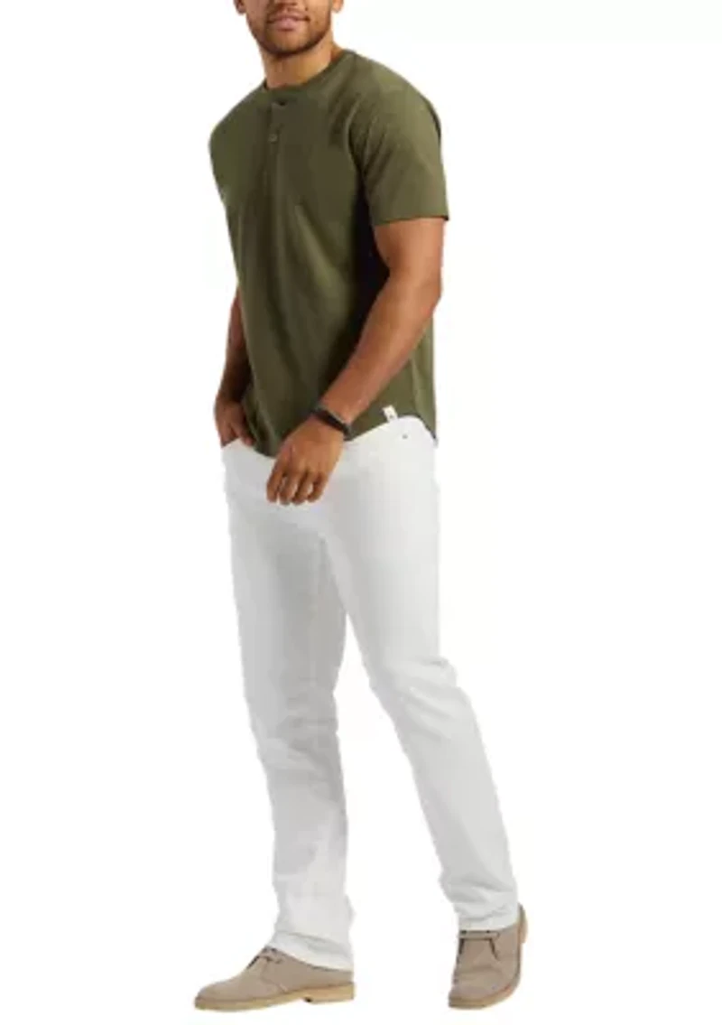 Men's Straight Six Jeans, White