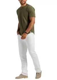 Men's Straight Six Jeans, White