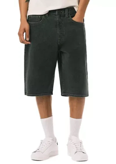 Men's Wide Leg Denim Shorts