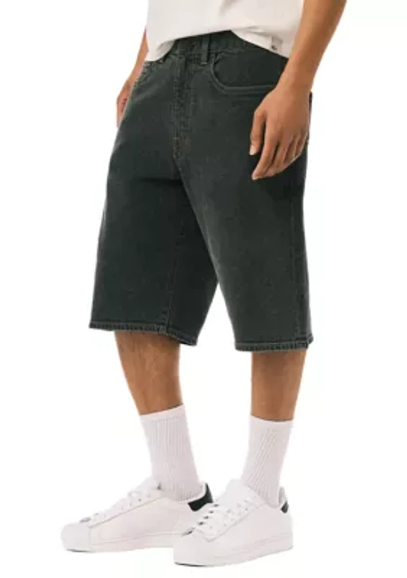 Men's Wide Leg Denim Shorts