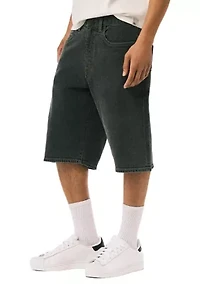 Men's Wide Leg Denim Shorts