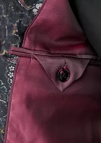 Men's Printed Paisley Velvet Sportcoat