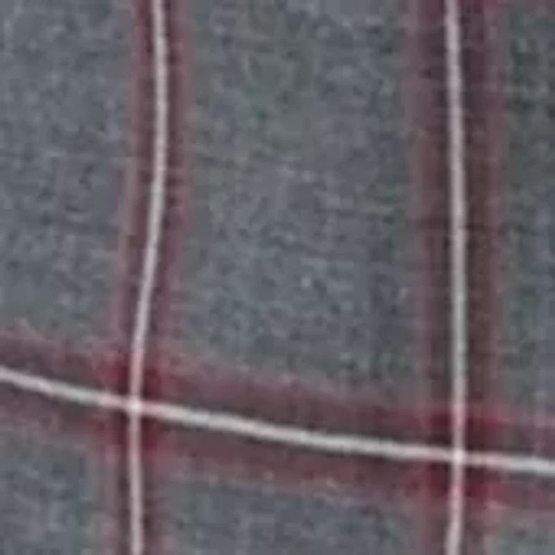 Men's Gray Burgundy Windowpane Sportcoat