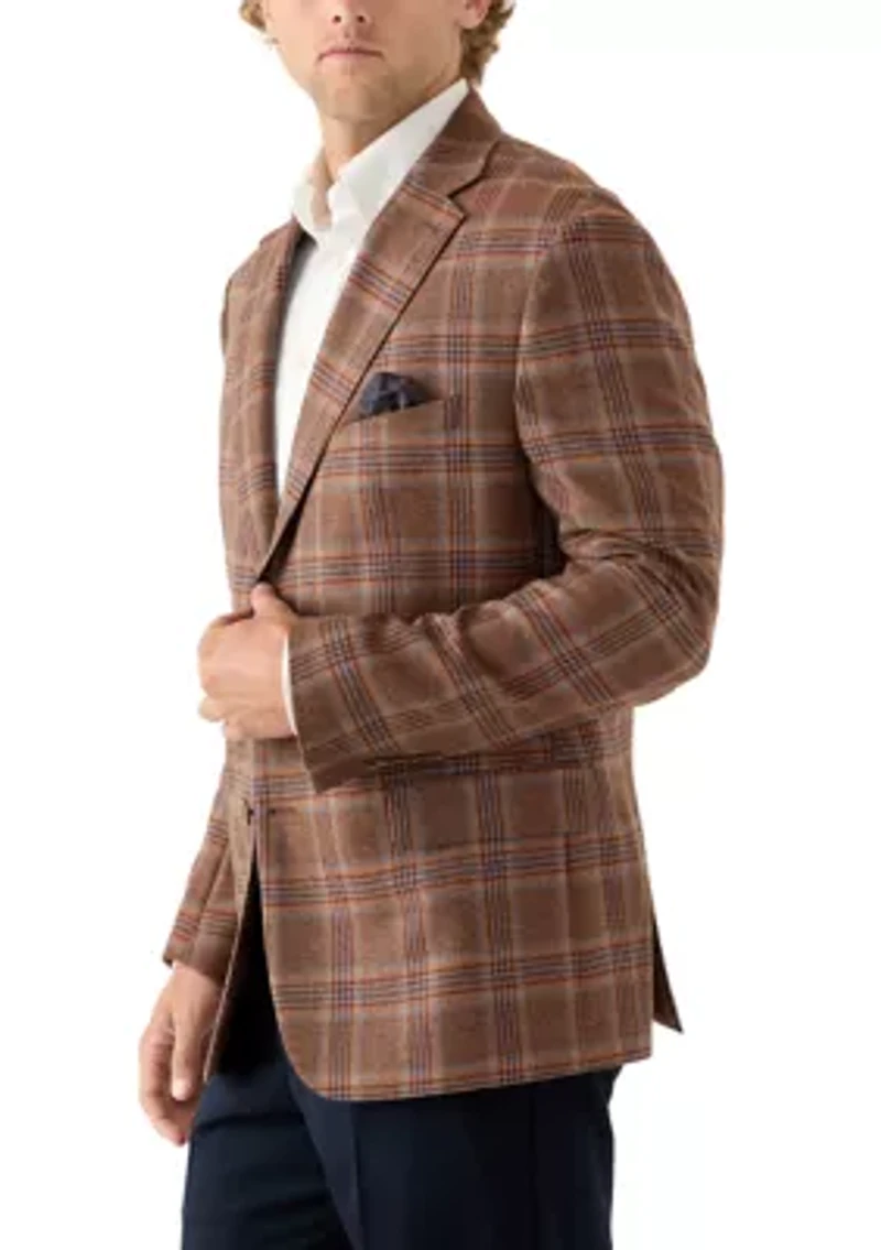 Single Breasted Plaid Sport Coat