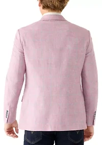 Men's Windowpane Button Closure Sportscoat