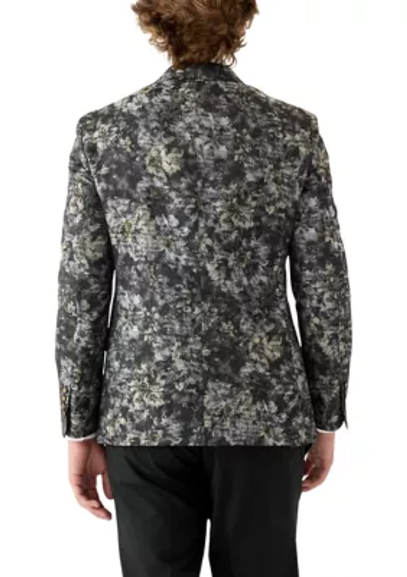 Men's Floral Printed Formal Sportcoat