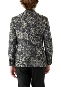 Men's Floral Printed Formal Sportcoat