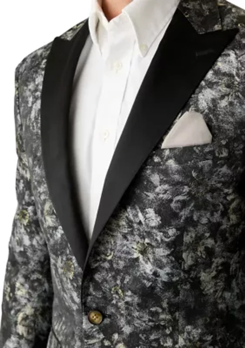 Men's Floral Printed Formal Sportcoat