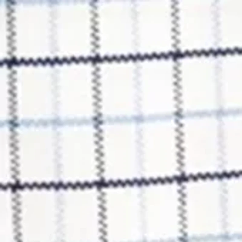 Blue Grid Oxford Button Down Shirt