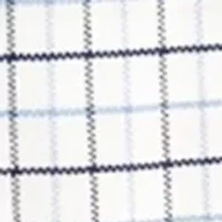 Blue Grid Oxford Button Down Shirt