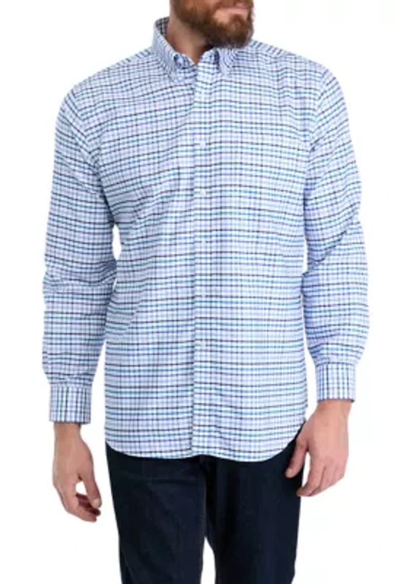 Multi Plaid Dress Shirt