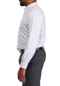Men's Big Fashion Solid Dress Shirt