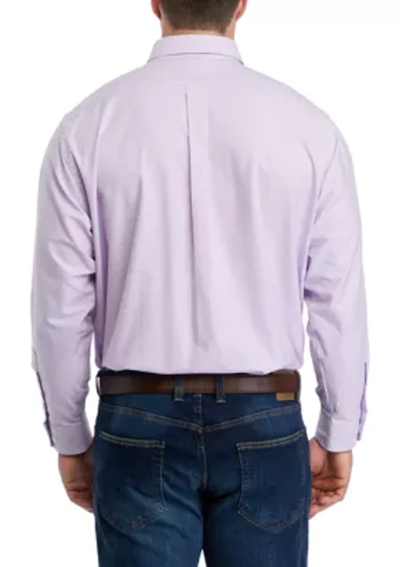 Men's Tall Plaid Oxford Shirt
