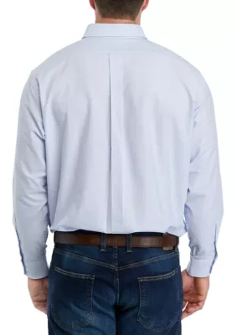 Men's Tall Striped Oxford Shirt