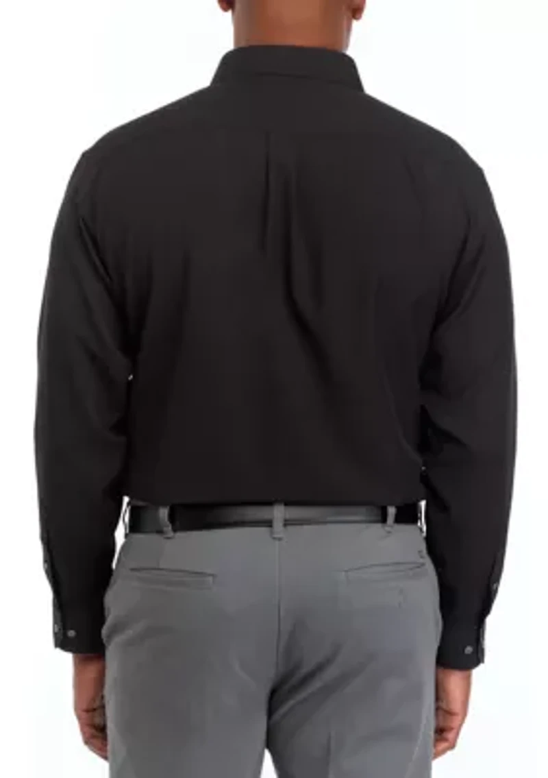 Men's Big Stretch Solid Contrast Shirt
