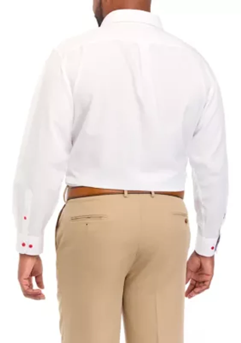 Men's Tall Stretch Solid Contrast Shirt