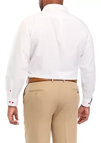 Men's Tall Stretch Solid Contrast Shirt