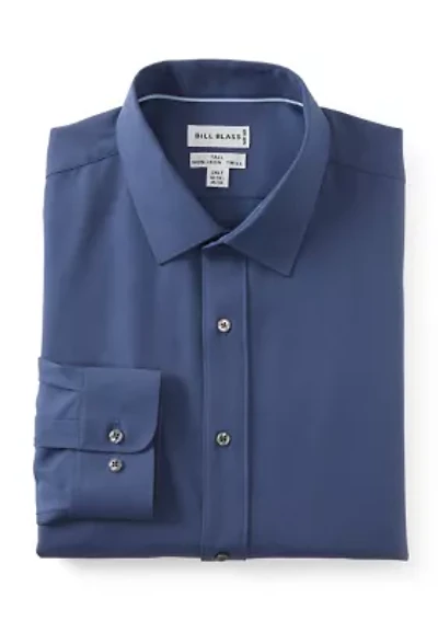 Big Twill Solid Performance Dress Shirt