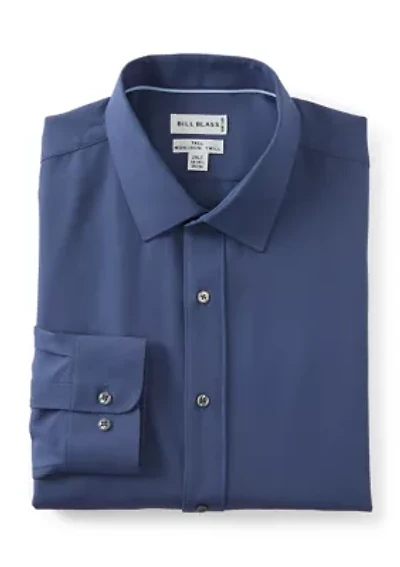 Tall Twill Solid Performance Dress Shirt