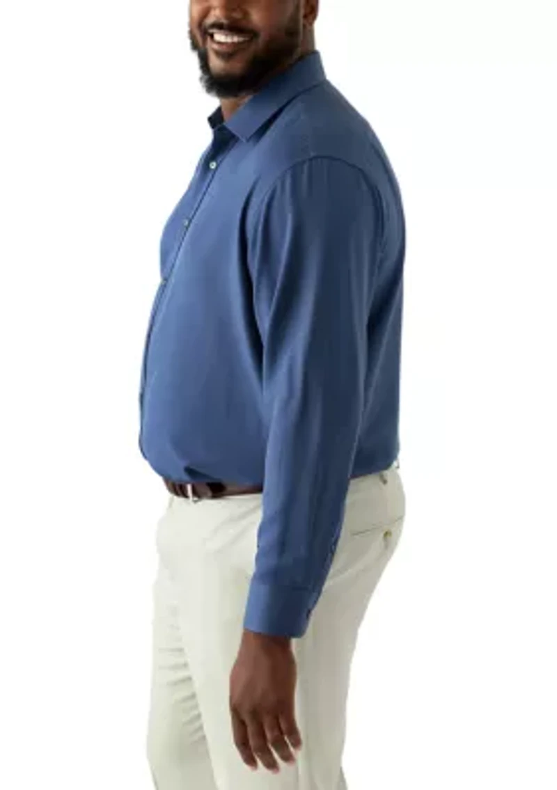 Tall Twill Solid Performance Dress Shirt