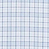 Blue Check Plaid Printed Button Down Shirt