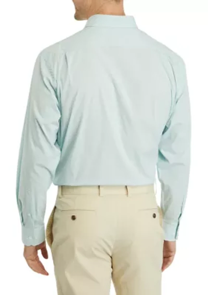 Soft Green Textured Button Down Shirt