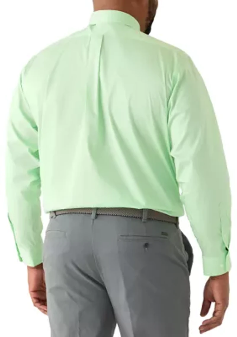 Men's Big Button Down Shirt and Tie Set