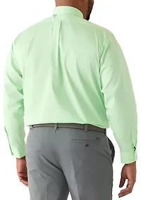 Men's Big Button Down Shirt and Tie Set