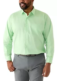 Men's Big Button Down Shirt and Tie Set