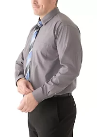 Big & Tall Dress Shirt and Tie Set