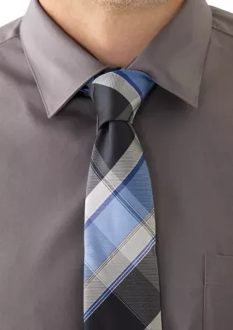 Big & Tall Dress Shirt and Tie Set