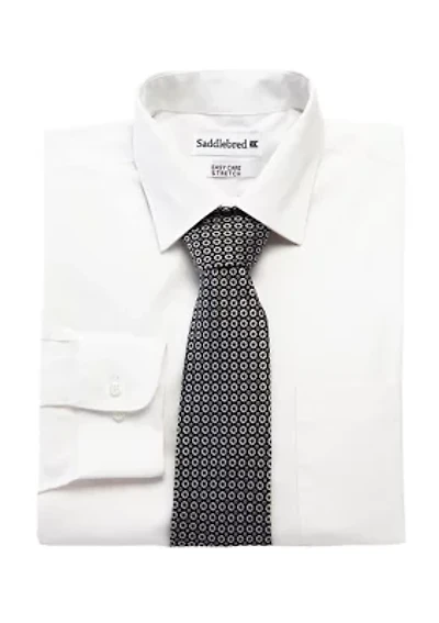 Stretch Dress Shirt and Tie Set